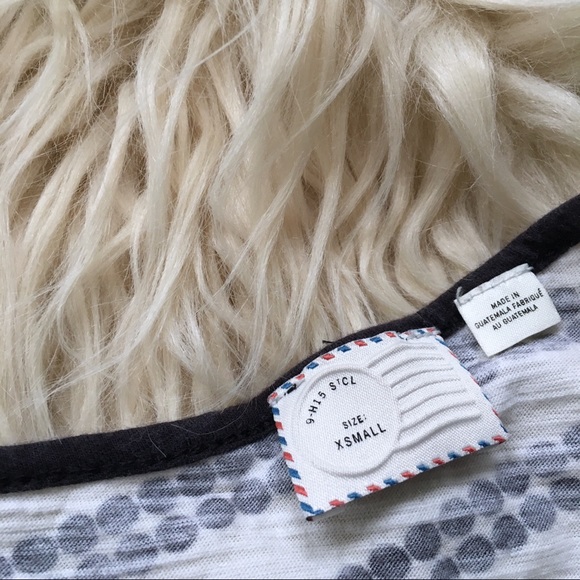 POSTMARK | Polka Dot Boatneck 3/4 Sleeve Tee Shirt - Picture 5 of 8